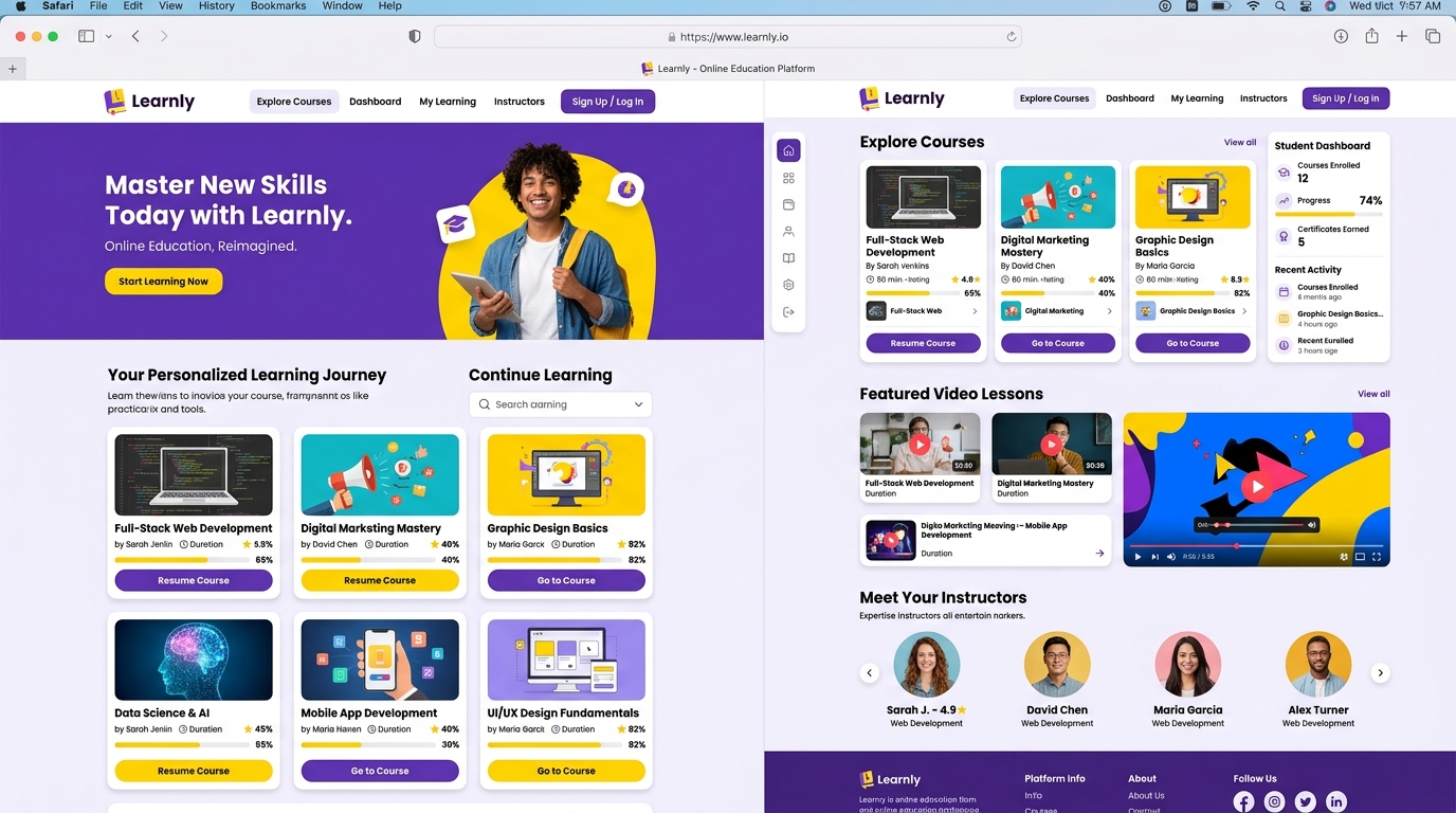 Learnly – Online Education Platform